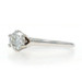 White Gold Diamond Vintage Solitaire Engagement Ring - 14k Round Brilliant .72ct