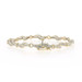 Yellow Gold Diamond Link Bracelet 7" - 10k Baguette 1.00ctw Ribbon