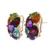 Bellarri Amethyst Citrine Peridot Drop Earrings Yellow Gold 18k 14.98ctw Quilted
