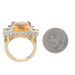 Bellarri Citrine Amethyst Peridot Ring YellowGold 18k Rect Checkerboard 23.93ctw