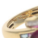 Bellarri Mademoiselle Flower Garnet Diamond Ring Yellow Gold 18k Fantasy 9.79ctw