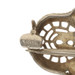 White Gold Diamond Lab-Created Sapphire Art Deco Bar Brooch 14k Euro .24ctw Pin