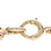 Yellow Gold Garnet Pearl Vintage Love Link Bracelet 7" - 14k Rd Point 5.88ctw