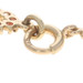 Yellow Gold Garnet Pearl Vintage Love Link Bracelet 7" - 14k Rd Point 5.88ctw