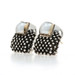 Michael Dawkins Mabe Pearl Drop Earrings-925 Yellow Gold 14k Square Cabochon Dot