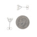 White Gold Diamond Stud Earrings - 14k Round Brilliant 2.60ctw GIA Pierced