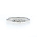 White Gold Diamond Wedding Band - 10k Round Brilliant .18ctw Five-Stone Ring