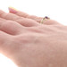 Yellow Gold Amethyst Diamond Ring - 10k Pear .15ctw Bypass