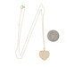 Yellow Gold Diamond Sunray Heart Solitaire Pendant Necklace - 14k Round Love