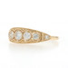 Yellow Gold Diamond Tapered Band - 14k Round Brilliant .50ctw Seven-Stone Ring