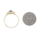 Yellow Gold Sapphire Diamond Ring - 14k Oval .53ctw