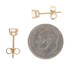 Yellow Gold Diamond Stud Earrings - 14k Round Brilliant .95ctw Pierced