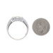 EFFY Diamond Cluster Cocktail Band - White Gold 14k Baguette 1.25ctw Ring
