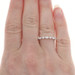 White Gold Diamond Wedding Band - 14k Marquise & Round Brilliant .47ctw Ring