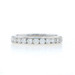 White Gold Diamond Wedding Band - 14k Round Brilliant .80ctw Channel Set Ring