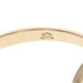 Yellow Gold Opal Diamond Bypass Ring - 10k Oval Cabochon .13ctw