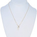 Yellow Gold Diamond Cross Pendant Necklace 14k Round Brilliant Faith Adjustable