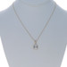 Yellow Gold Mother of Pearl Diamond Starburst Pendant Necklace 17 3/4" 14k