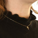 Yellow Gold Diamond Cross Pendant Necklace - 14k Round .25ctw Faith Adjustable