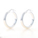 Sterling Silver Hoop Earrings - 925 Round Pierced Italy