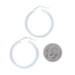 Sterling Silver Hoop Earrings - 925 Round Pierced Italy