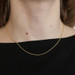 Yellow Gold Cable Chain Necklace 16" - 14k Italy