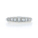 White Gold Diamond Wedding Band - 14k Princess .65ctw Seven-Stone Ring