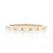 Yellow Gold Diamond Wedding Band - 14k Baguette .32ctw Ring