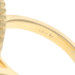 Yellow Gold Mother of Pearl Diamond North Star Cocktail Halo Ring 18k Celestial
