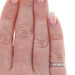 White Gold Diamond Vintage Wedding Band - 14k Single Ring