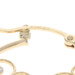 White Gold Scrolling Vine Hoop Earrings - 14k Botanical Petals Pierced