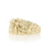 Yellow Gold Nugget Men's Ring - 14k Textured