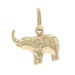 Yellow Gold Elephant Pendant - 18k Pachyderm