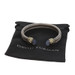David Yurman Renaissance Chalcedony Double Cable Cuff Bracelet 6 1/2" -925 & 14k