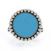 Lagos Maya Blue Ceramic Statement Ring - Sterling Silver 925