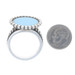 Lagos Maya Blue Ceramic Statement Ring - Sterling Silver 925