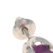 Platinum Rhodolite Garnet Stud Earrings - 950 Round 2.84ctw Pierced Screw-Ons