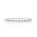 White Gold Diamond Bangle Bracelet 7" - 14k Round Brilliant .25ctw