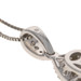 White Gold Diamond Cluster Halo Pendant Necklace 17 3/4" - 10k Round .33ctw