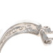 White Gold Diamond J-Hoop Earrings 14k Round Brilliant .72ctw Pierced