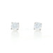 White Gold Diamond Stud Earrings - 14k Round Brilliant .50ctw Pierced