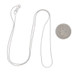 White Gold Wheat Chain Necklace 18" - 14k