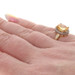 Yellow Gold Citrine Diamond Halo Ring - 14k Oval 2.73ctw