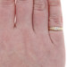 Yellow Gold Diamond Crescent Band - 10k Single Cut Ring