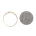 Yellow Gold Diamond Crescent Band - 10k Single Cut Ring