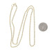 Yellow Gold Diamond Cut Rope Chain Necklace 20" - 10k