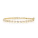 Yellow Gold Diamond Link Bracelet 7" - 10k Single Cut .10ctw