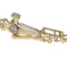 Yellow Gold Diamond Link Bracelet 7" - 10k Single Cut .10ctw