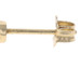 Yellow Gold Diamond SINGLE Stud Earring - 14k Round Brilliant .14ct One Pierced