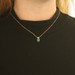 Yellow Gold Emerald Diamond Pendant Necklace 18" - 14k Oval 1.60ctw